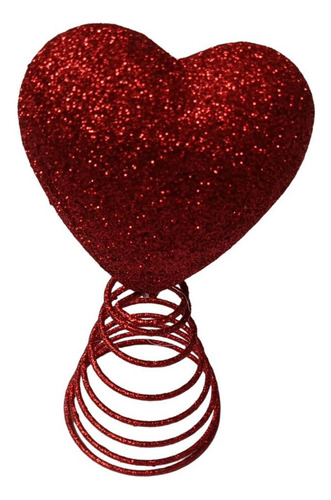 Valentine Heart Tree Topper Decoración De Navidad De