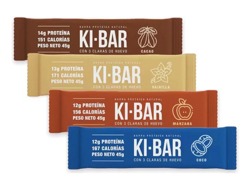 Barra Proteica Ki-bar Sin Gluten Sin Azúcar (pack 8u)