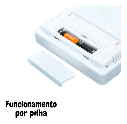 Relógio Termo Higrômetro Digital Com Sensor Externo Interno Medidor De Temperatura Umidade Ar Termômetro De Ambiente Tumblr