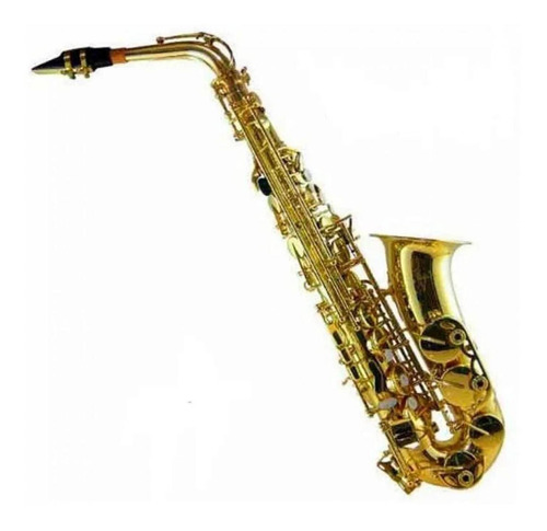 Imagen 3 de 4 de Saxofon Alto Silvertone Laqueado Sax Con Estuche Msi
