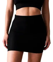 Comprar Falda Pollera Mini Mujer Bengalina De Vestir Sexy Con Tajo 