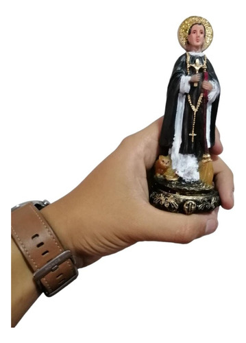 Figura De San Martin De Porres 15cm, Pequeño, Resina