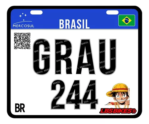 Garupa Rabetão + Placa Grau É Arte