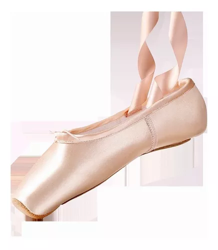 Zapatos De Punta Zapatillas De Ballet De Vendaje Para Niña