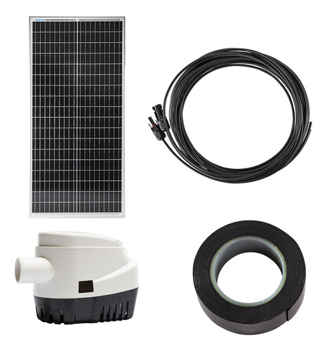 Sistema Bombeo Agua Fuente Cisterna Tanque Energia Solar 50w