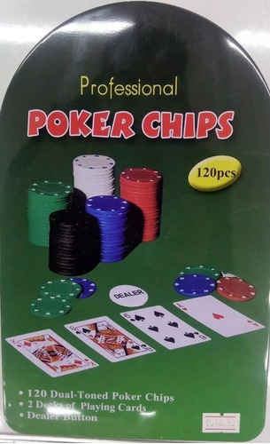 Juego De Poker Profesional 120 Pcs Env Inmediato