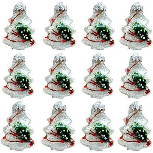 Set 12 Esferas Navideñas 11 Cm Adornos Arbol Navidad