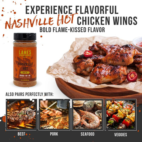 Condimento Caliente De Alitas De Pollo Natural Sin Msg 150g