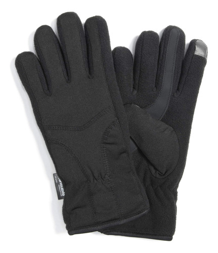 Muk Luks Guantes Para Mujer, Negro Sólido,