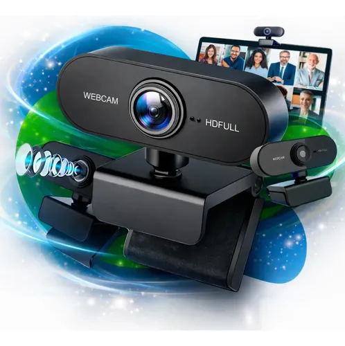 Webcam Maxnova Mxn 4k Pro Full Hd 1080p Com Microfone Plug &amp; Play Preto