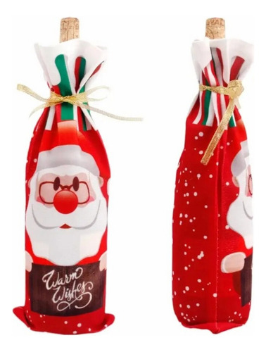 Funda Navideña Para Botella Decoración Navidad