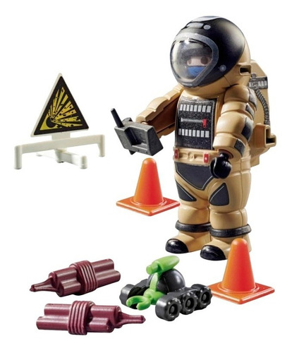 Playmobil Policia Anti Bomba Especial Toy New 70600 18 Pcs
