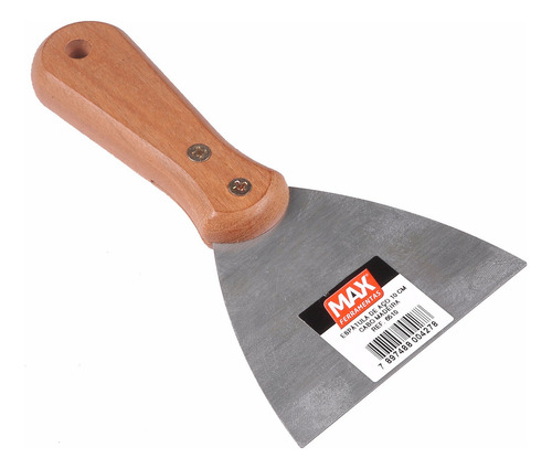 Espátula De Acero Mango De Madera 8cm Acero Templado Brute