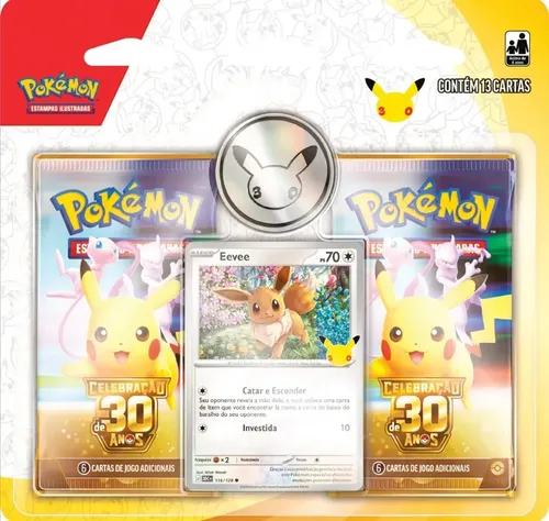 Blister Duplo Coleção 30 anos Pókemon Copag