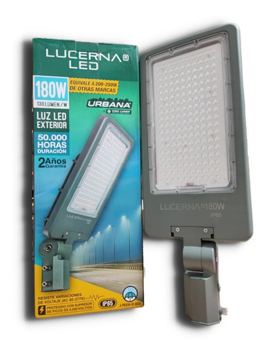 Luminaria Alumbrado Publico Led 180w 85-277v Ip-65 Lucerna