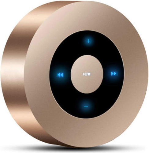 Yidaoyi Altavoz Bluetooth Led Touch Play, Altavoces Inalámbr Color Oro 110v