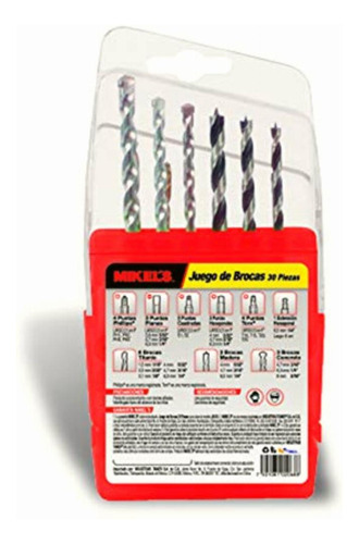 Juego De Brocas 30 Pzas Mikels Jb-30