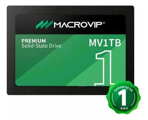 Ssd Macrovip 1tb Sata 3, Aumente A Velocidade E Capacidade Do Seu Sistema! Cor Preto