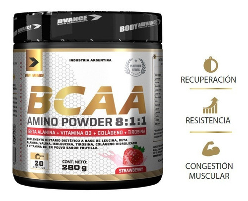 Imagen 2 de 4 de Bcaa Powder Body Advance - Platinum Series