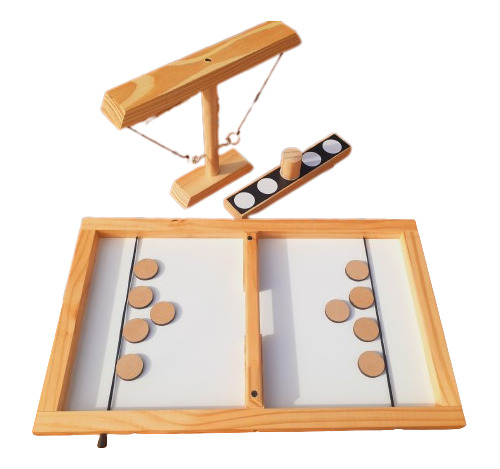 Sling Puck Juego De Mesa Ring Toss Game Pendulo Combo