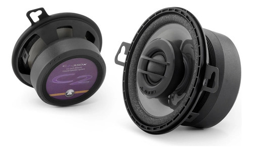 Bocinas Coaxiales De 3.5  Jl Audio C2-350x Calidad De Sonido Color Negro