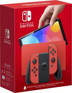 Nintendo Switch Oled 64gb Roja Edicion Limitada Mario