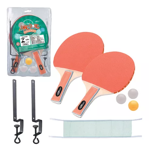 Kit Ping Pong Tenis Mesa 2 Raquetes 3 Bolas - POINT MIX ACESSORIOS