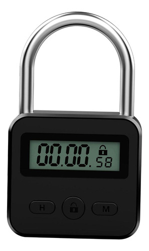 Lcd Display Multifunction Electronic Time Preto