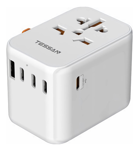 Adaptador Universal Mundial, Enchufe Tipo C 4 Todo En Uno