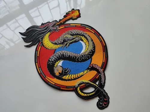 Parche Bordado Dragón Japonés Figura Legendaria Mitología