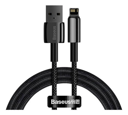 Cable Baseus C/rapida Tungsteno Oro Usb A Lightning 2.4a 1mt