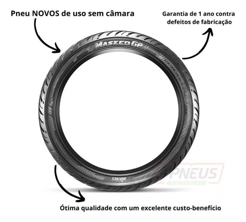 Par Pneu 110/70-17 + 140/70-17 Ira Masked Honda Cb 300 R