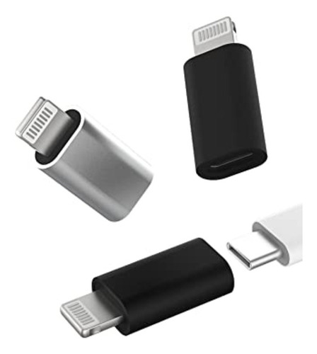Adaptador Otg Para Iphone / Ipad / Lightning A Hembra Tipo C Plateado / No Compatible Con Audio