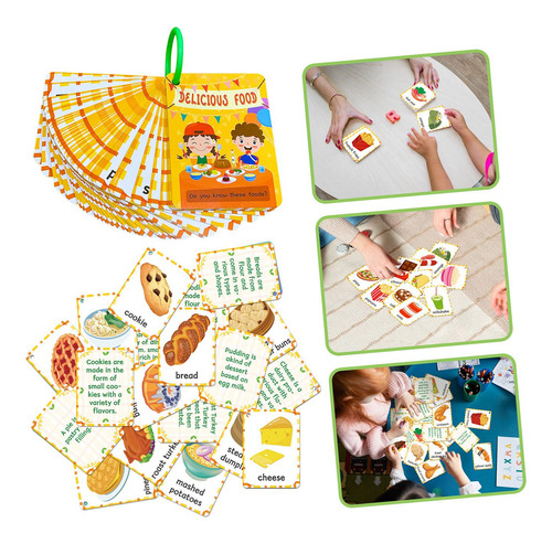 Tarjetas Flash De Alimentos Para Aprendizaje Temprano,