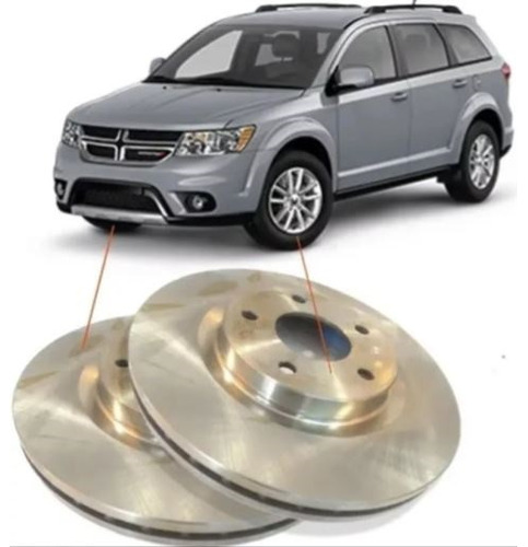 Discos De Freno Kit X 2 Dodge Journey 2,7 Importados