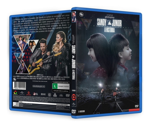 Dvd Triplo Sandy E Junior A História Documentário + Brindes