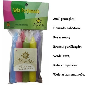 Imagem 2 de 2 de Vela Palito Aromática Meditação - 7 Raios