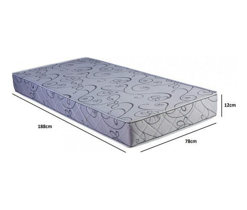 Colchão Solteiro Berflex 78x188x12cm D23 Belém