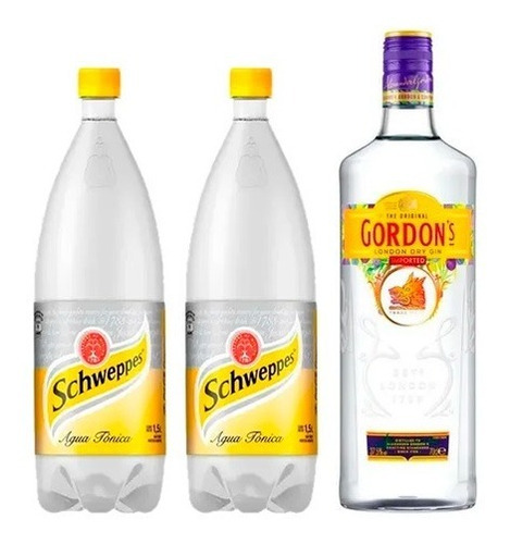 Gin Gordon's 700ml + 2 Schweppes Tónica 1.5l