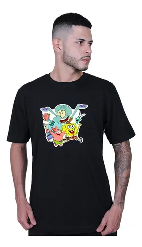 Camiseta Roupa Bob Esponja Personagens T shirt Parcelamento sem
