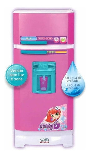 Geladeira Infantil Magic Toys Saída De Água Acessórios Rosa