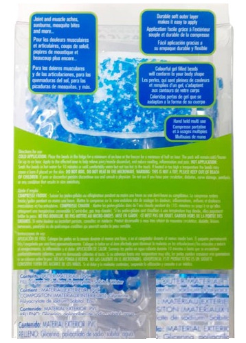 Compresa Perlas De Gel Frio Calor Termoterapia Reutilizable