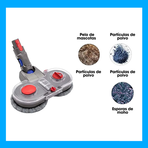 Cabezal Trapeador Eléctrico Para Dyson V7, V8, V10, V11, V15