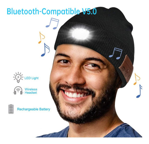 Gorro Bluetooth Con Micrófono Integrado Y Ligero