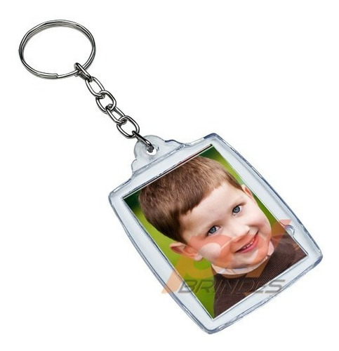 Chaveiro Acrílico 3x4 Para Personalizar - 50 Unidades