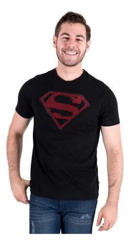 Playera de superman negra new arrivals