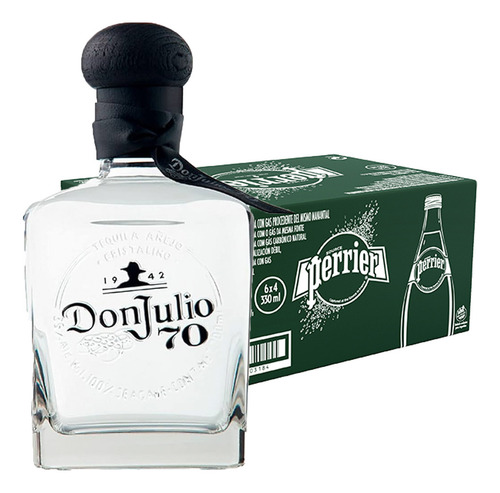 Pack 24 Agua Perrier 330 Ml + Tequila Don Julio Añejo 700 Ml