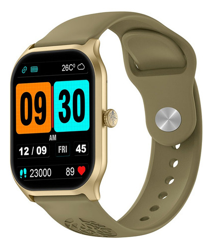 Smartwatch Haiz My Watch 2 Pro Chamadas Bluetooth Caixa Dourado Pulseira Dourado Bisel Dourado