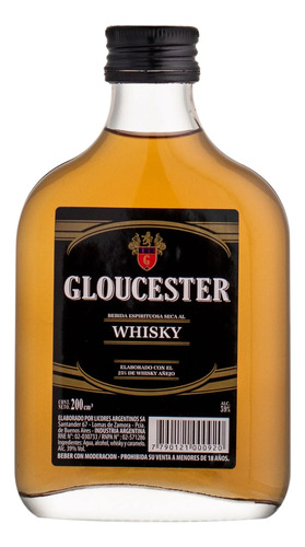 Whisky Gloucester Petaca 200 Cm3
