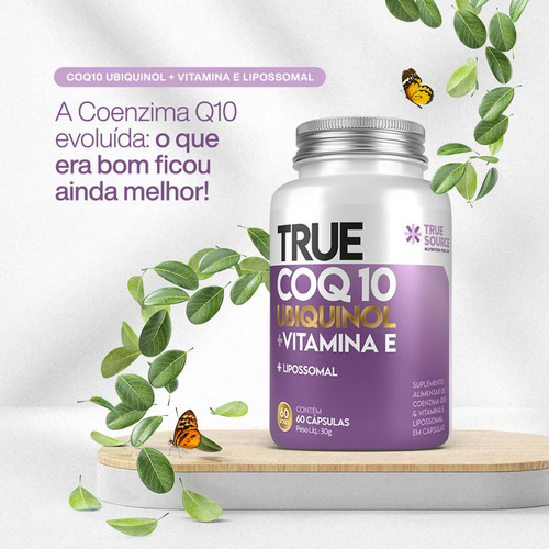 Coenzima Q10 Lipossomal Com Ubiquinol Vitamina E True Source